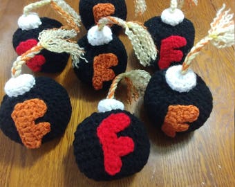 Crochet F Bomb: Handmade Gag Gift, Desk Decor