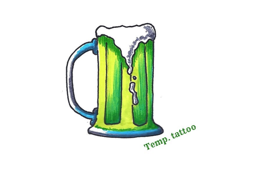 Tattoo beer mug - Etsy France