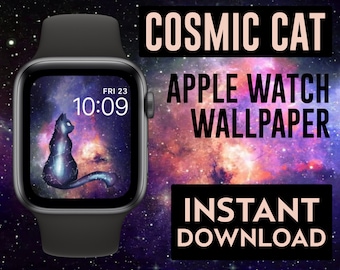 Cosmic Cat Constellation Witchy Vibe Apple Watch Wallpaper Face