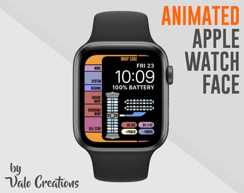 ANIMATED Scifi Inspired Apple Watch Face by Valo Creations Etsy