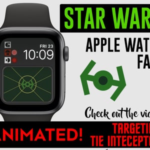 ANIMATED Star Wars X-wing Targeting Computer Apple Watch Face | by Valo Creations | Targeting Tie Interceptor