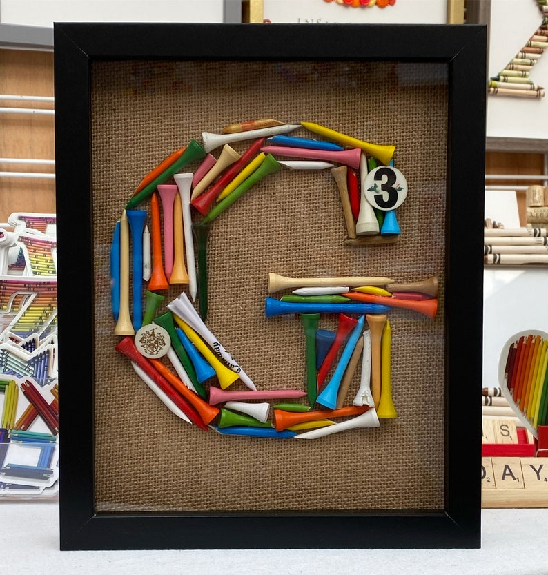 Golf Tee Wall Art Gifts for Him Personalized Fathers Day Etsy