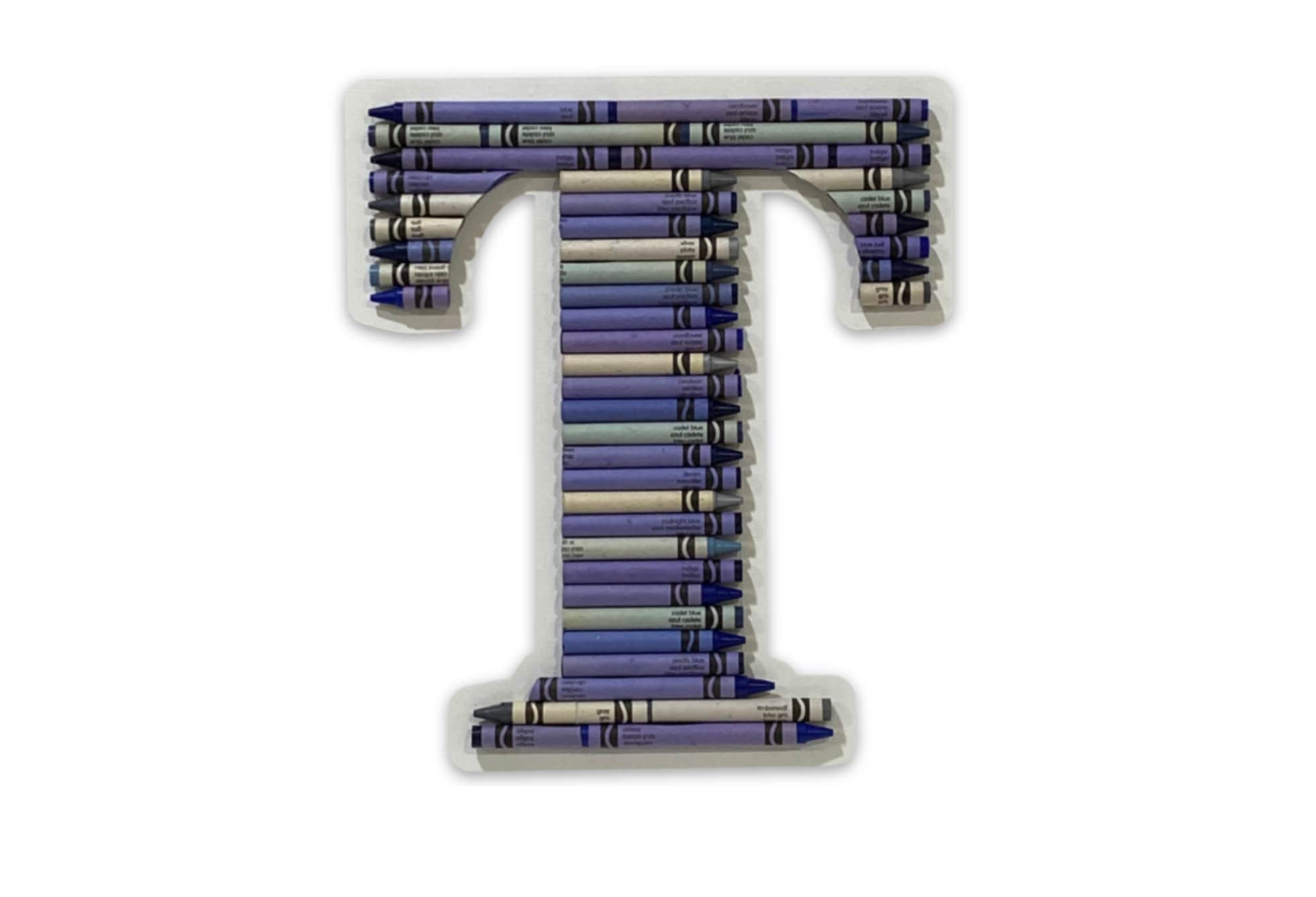 Letter T , Alphabet Letter Vinyl Decal, Cute Sticker, Crayon Letter ...