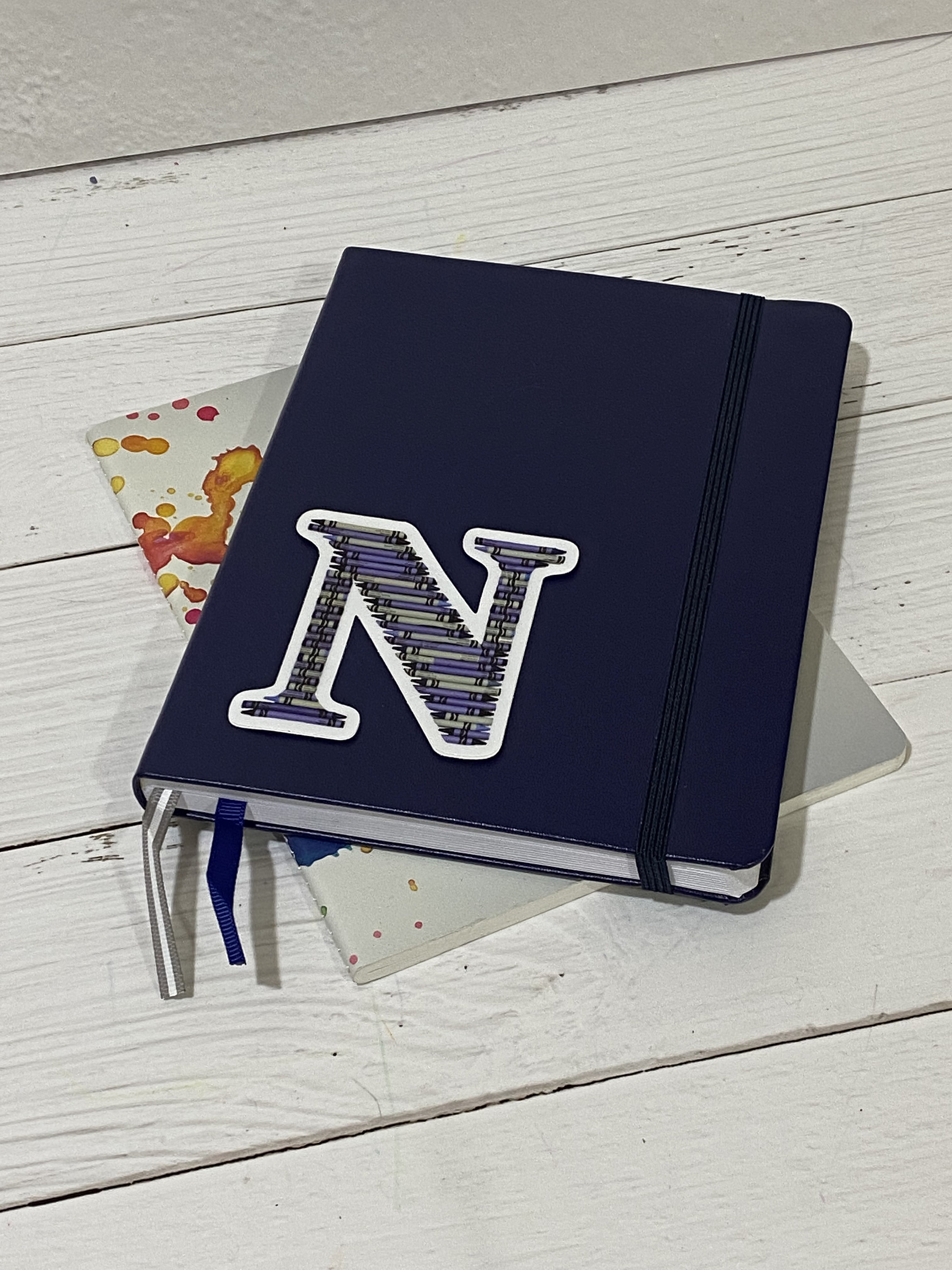 Sticker N Letter Letter N, Alphabet Letter Vinyl Decal, Cute Sticker, Crayon Monogram ...