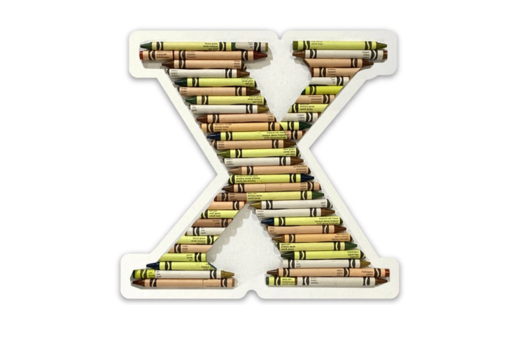 Letter X, Alphabet Letter Vinyl Decal / Cute Sticker / Crayon Monogram ...