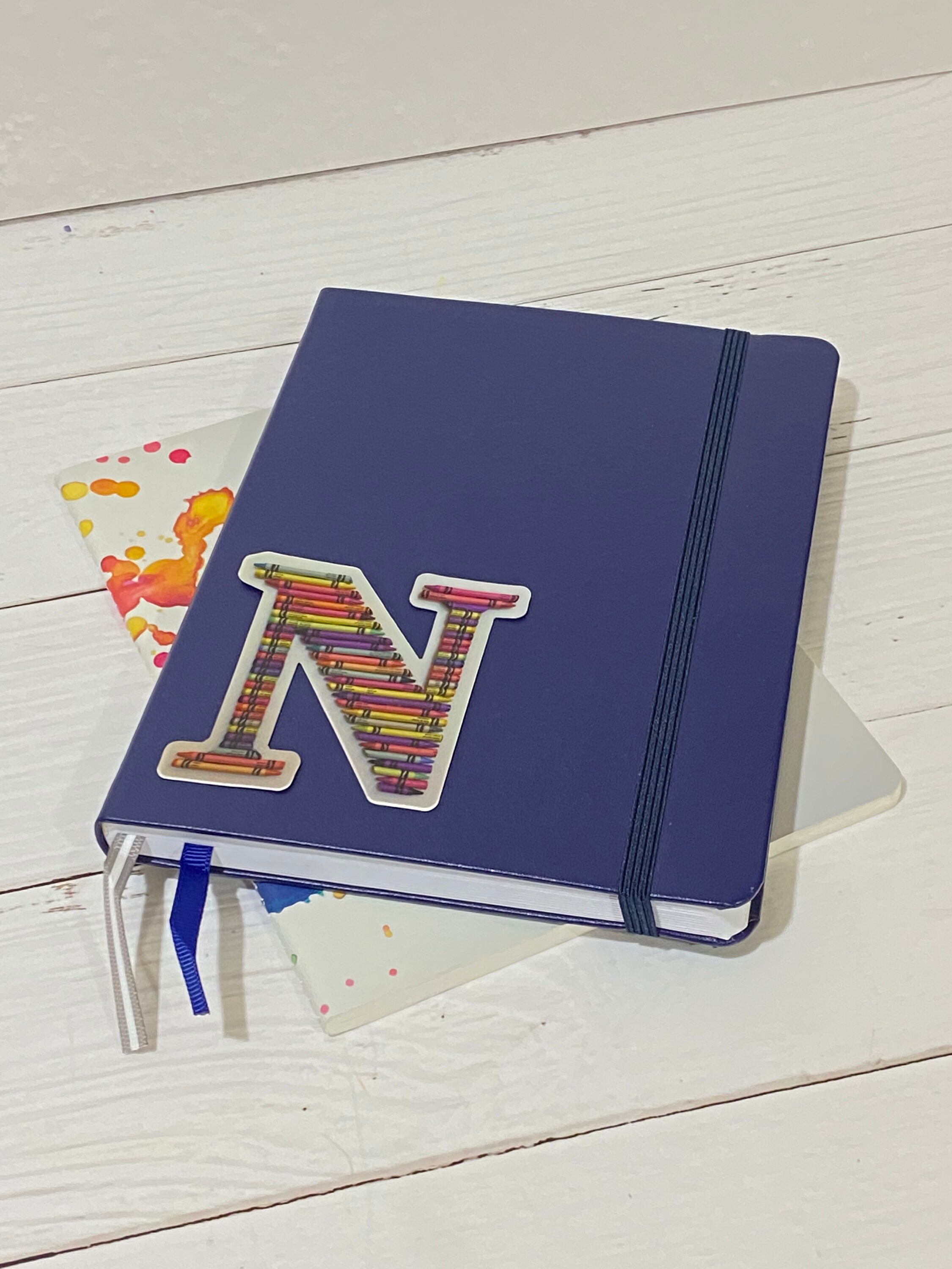Sticker N Letter Letter N, Alphabet Letter Vinyl Decal, Cute Sticker, Crayon Monogram ...