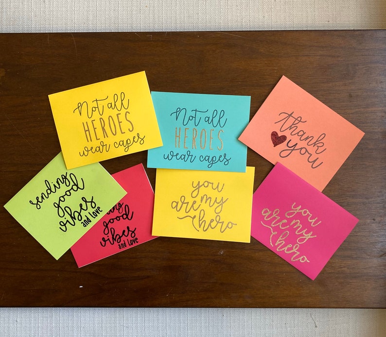 Thank you Essential worker Greeting cards Etsy