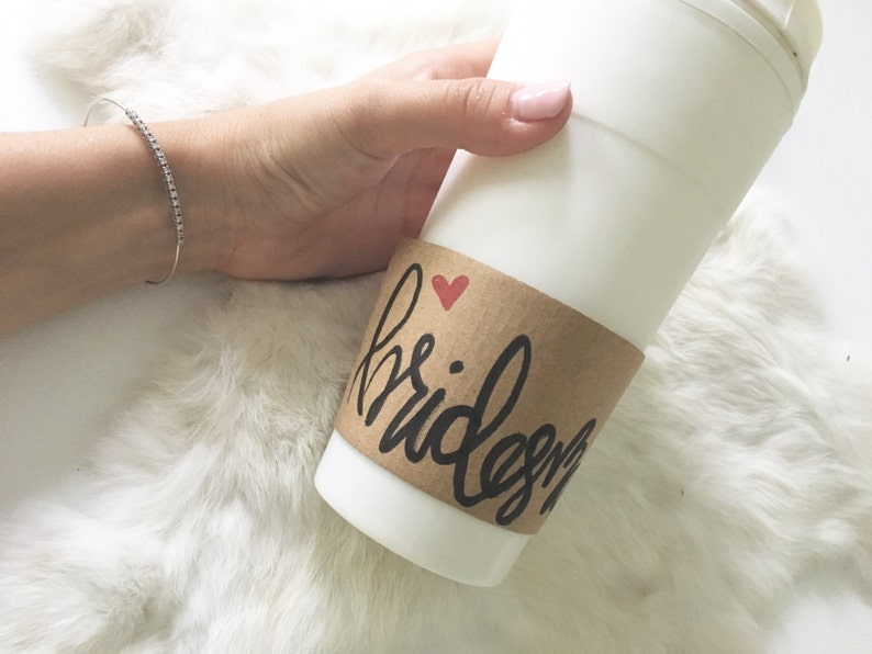 Coffee Sleeves for Your Bridal Party Etsy