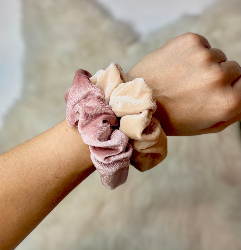 Custom Hair Ties Srunchie Bridesmaid Bridal Shower Gifts Etsy