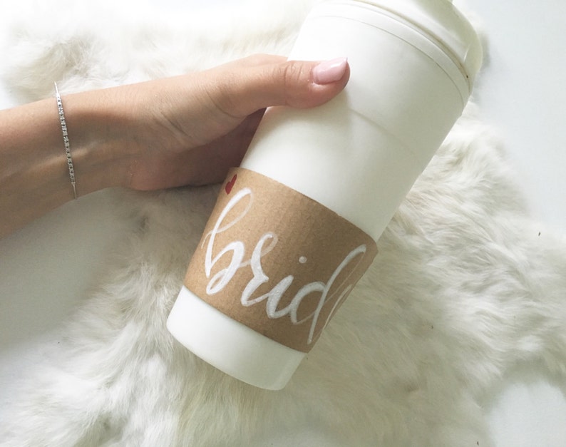 Coffee Sleeves for Your Bridal Party Etsy