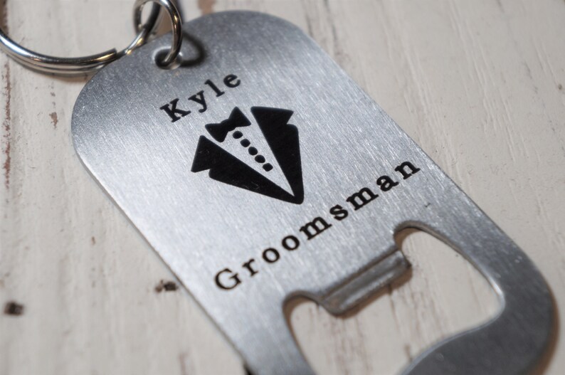 Personalized Key Chain Bottle Opener, Custom quotes, Boyfriend, Father, Bottle Opener image 8