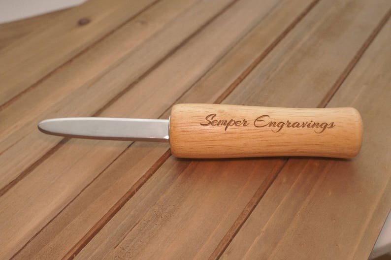 Personalized Oyster Knife, Oyster Shucker, Custom Engraving image 1