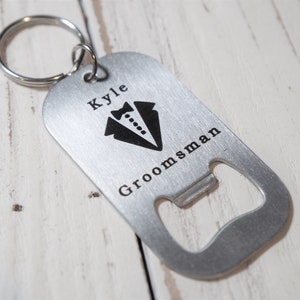 Personalized Key Chain Bottle Opener, Custom quotes, Boyfriend, Father, Bottle Opener image 9