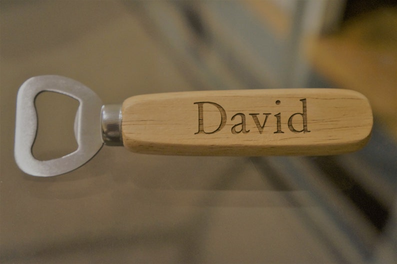 Personalized Bottle Opener Groomsmen Gift Wood Bottle Etsy