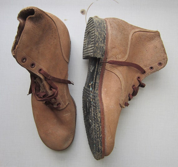 Vintage U S Navy Deck Boots circa the 40's