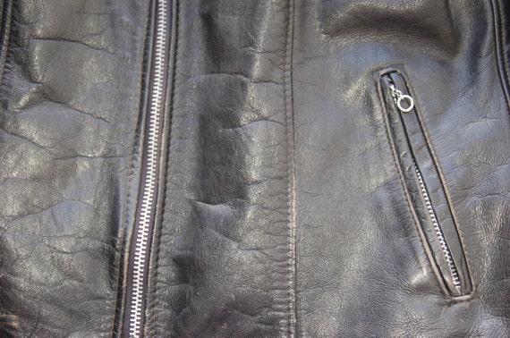 Vintage Schott Leather Motorcycle Jacket circa 80… - image 3