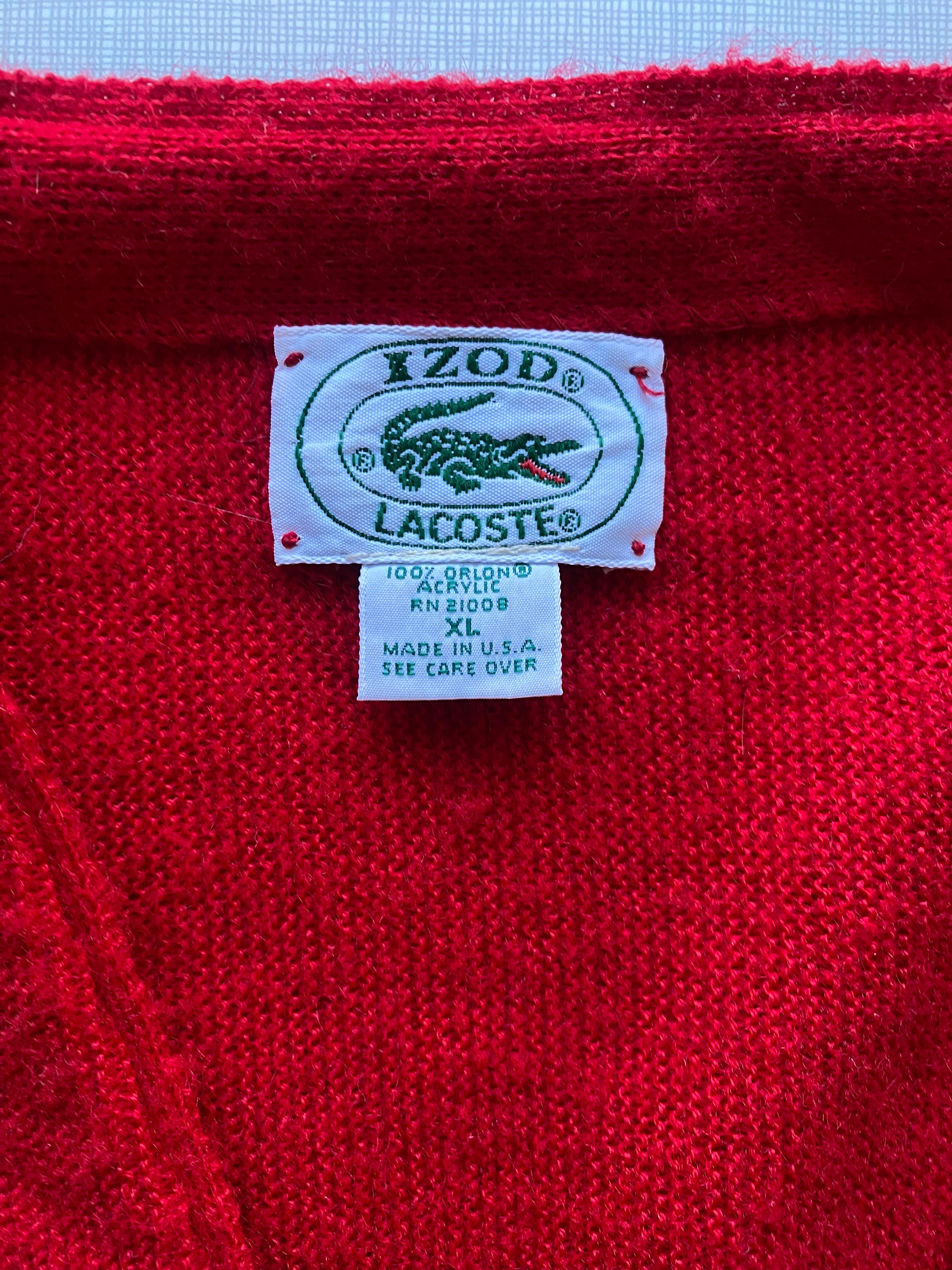 Vintage Izod Cardigan Circa the 80s - Etsy