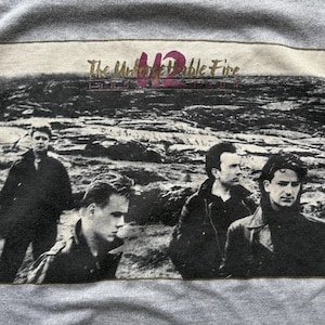 Vintage U2 Unforgettable Fire T Shirt from 1985