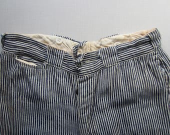 Vintage Hickory Striped Jeans circa the 40's