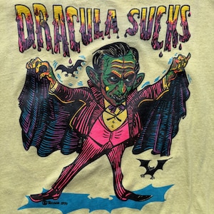 Vintage Dracula Sucks T Shirt circa the 70&#39;s