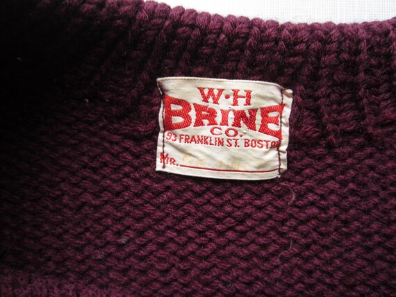 W H Brine Collegiate Sweater circa the 40's