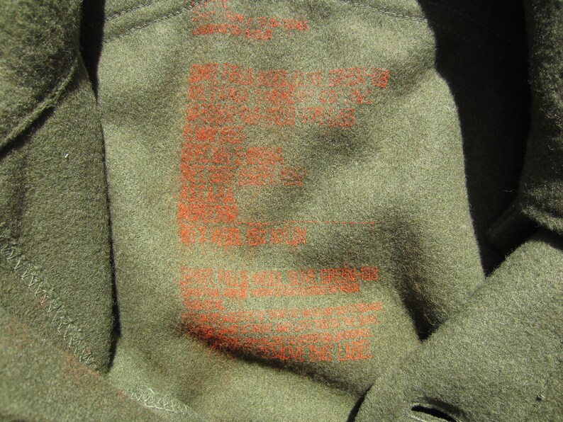 Vintage U S Army Field Shirt circa the 50/'s