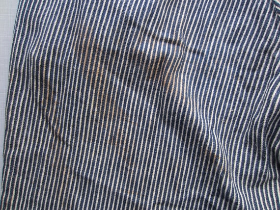 Vintage Hickory Striped Jeans circa the 40's - image 8