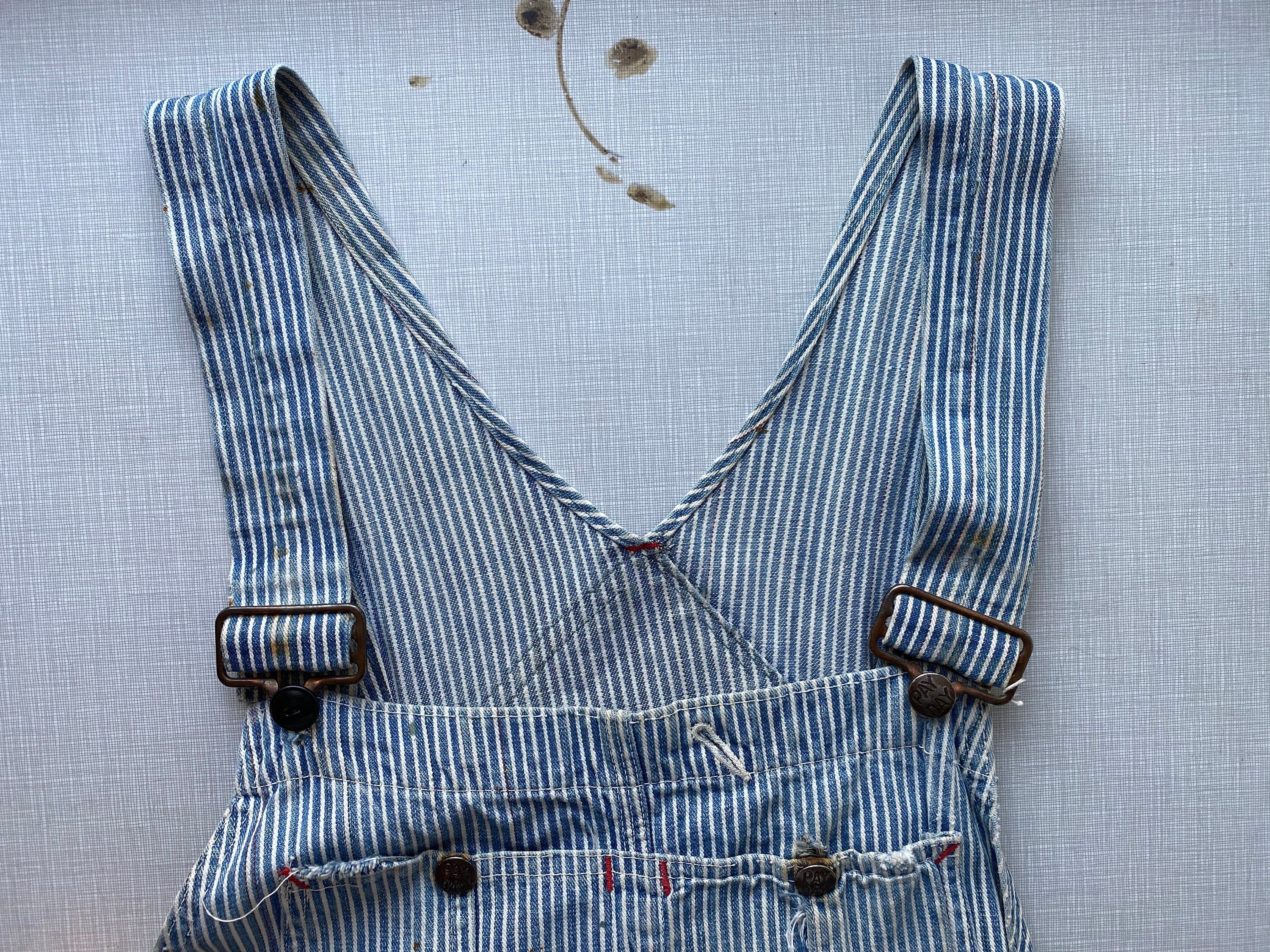 Vintage Pay Day Hickory Stripe Overalls Circa the 50's - Etsy