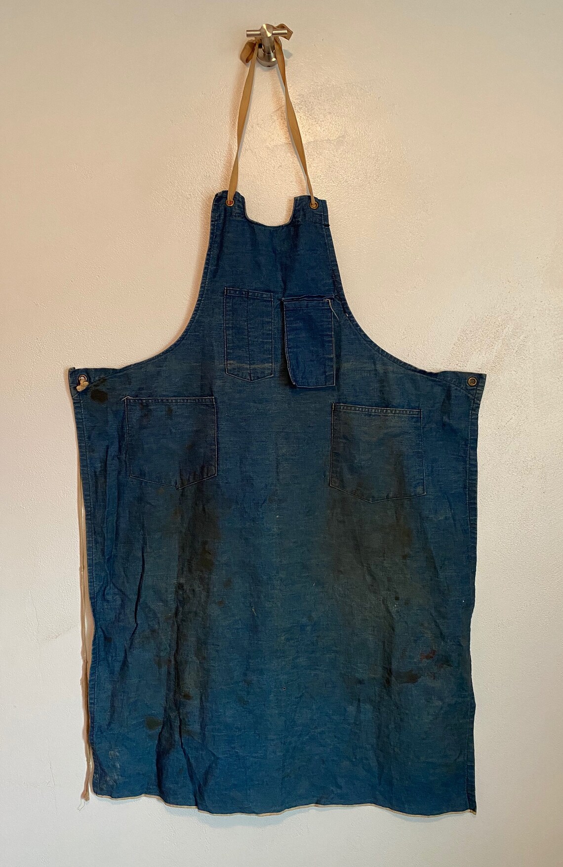 Vintage Bib Apron Circa the 50's Etsy