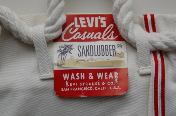 Vintage Levis Sand Lubber Clam Diggers Deadstock c
