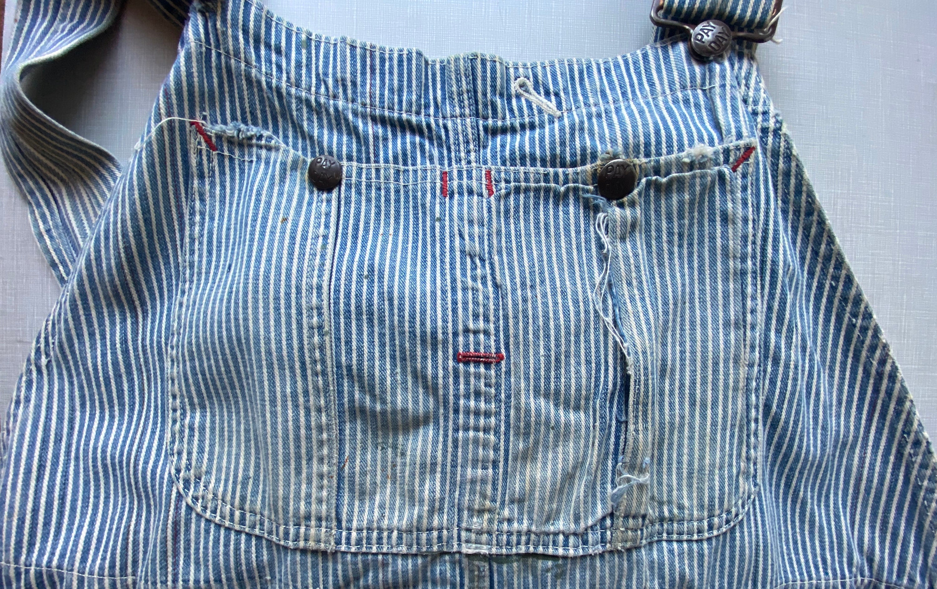 Vintage Pay Day Hickory Stripe Overalls Circa the 50's - Etsy