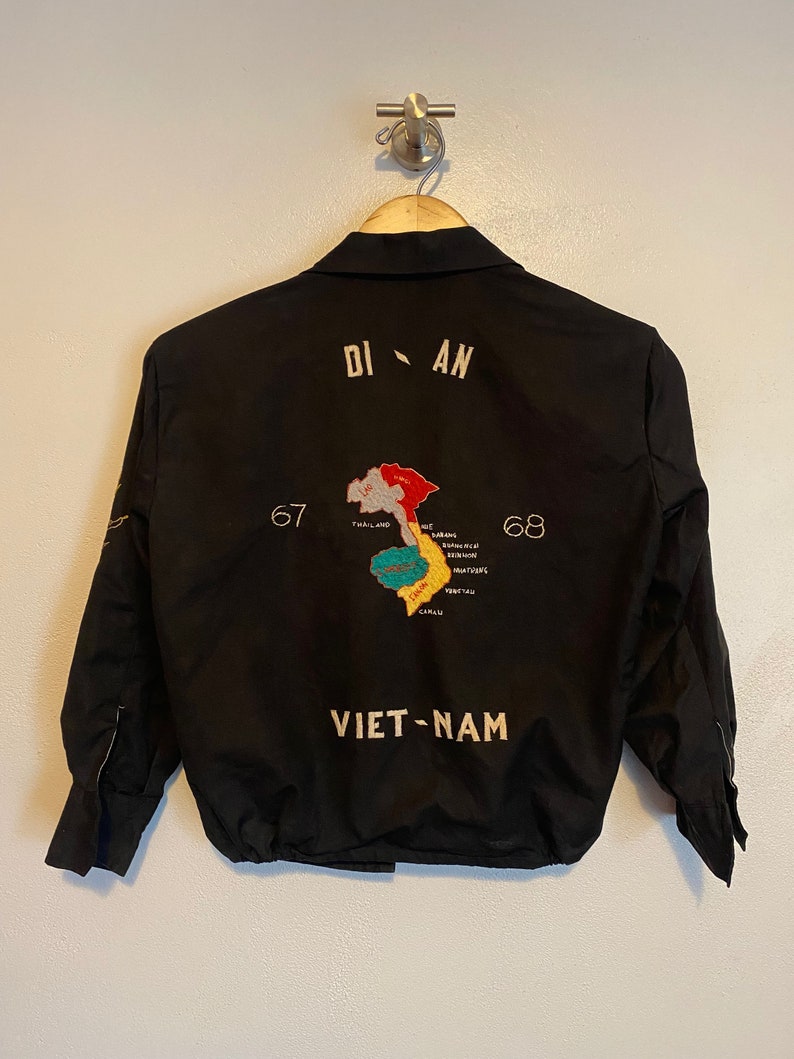 Vintage Vietnam War Souvenir Jacket circa 67-68 image 10