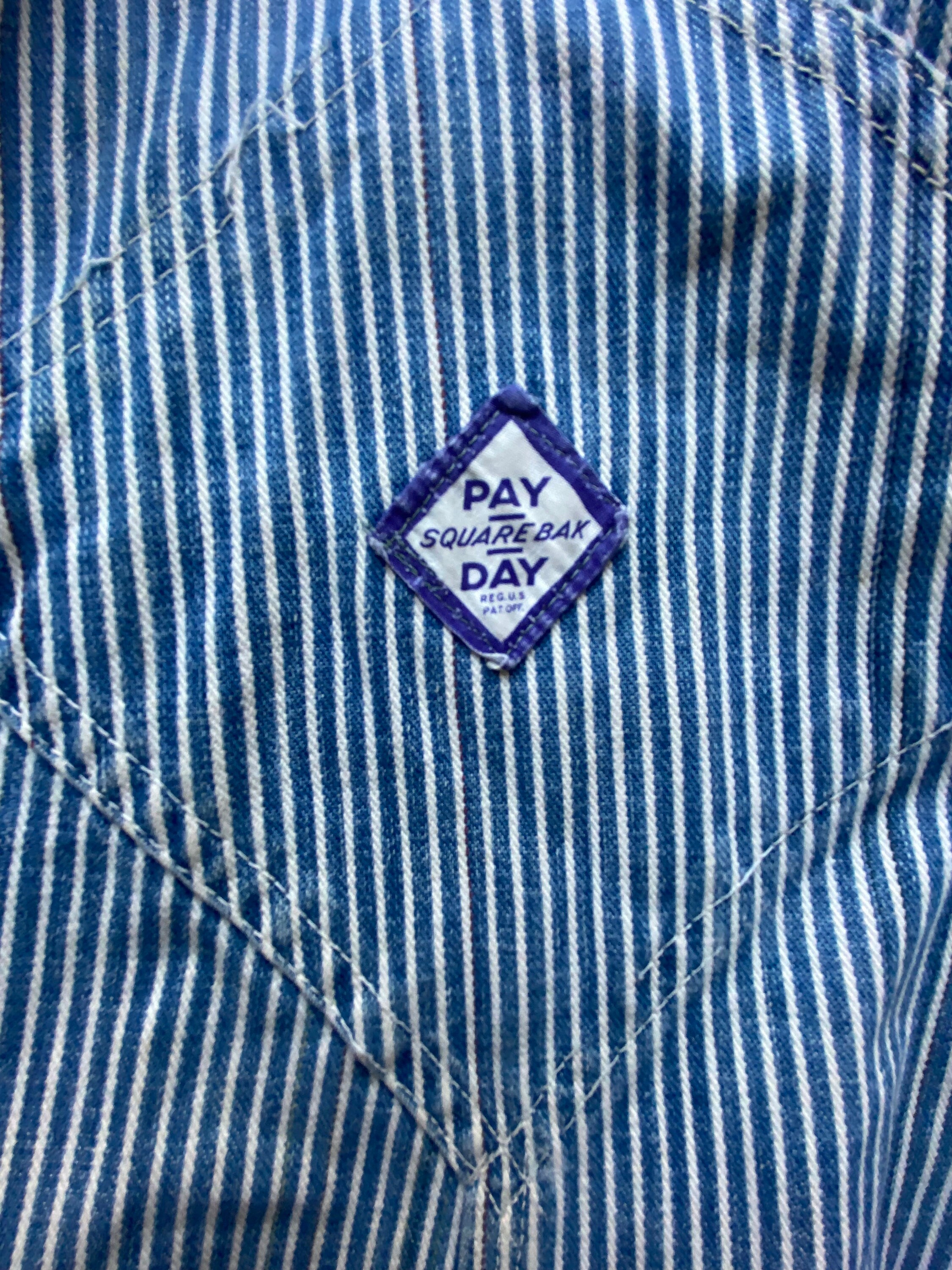 Vintage Pay Day Hickory Stripe Overalls Circa the 50's - Etsy Canada