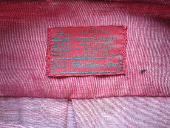 70'S Sears KINGS ROAD collared jersey track jacket, men's size L, vintage / eaa523483