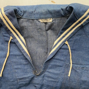 World War Two U S Navy Denim Deck Shirt