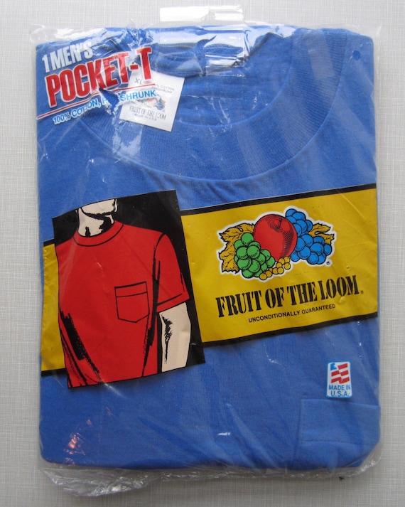 Vintage Fruit Of The Loom Pocket T circa 1991