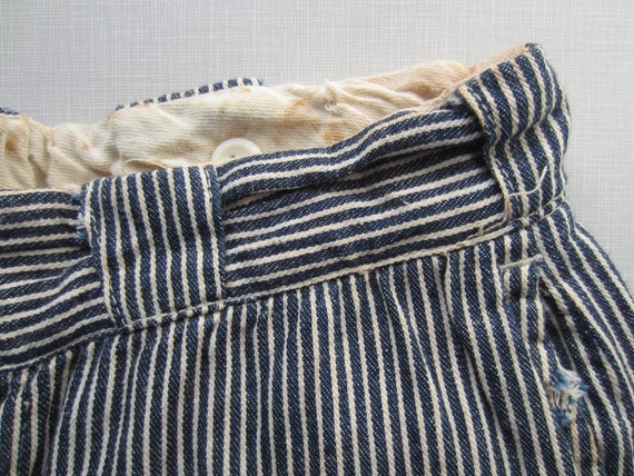 Vintage Hickory Striped Jeans circa the 40's - image 2