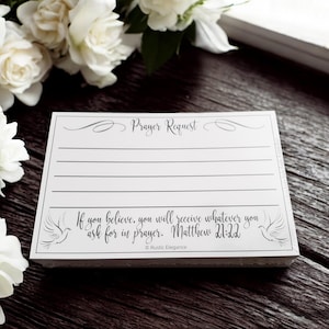 Packs of Prayer Request Cards, Prayer Cards, Give it to God and let go, Prayer Box Cards