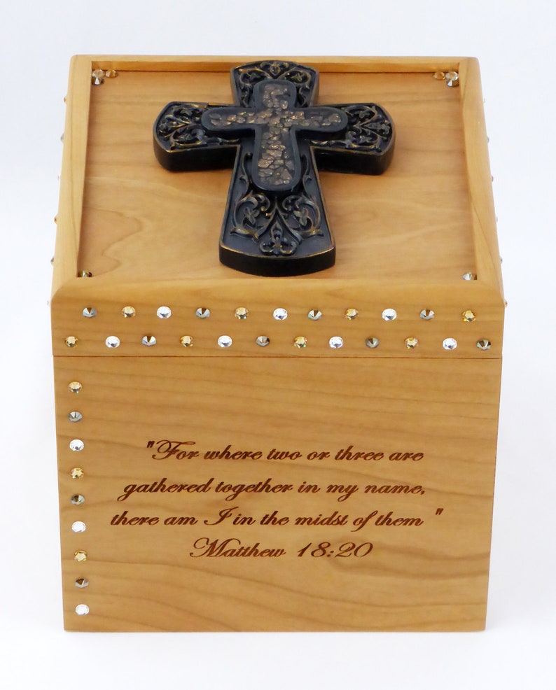 Prayer Request Box Cherry Prayer Box Matthew 18 Etsy