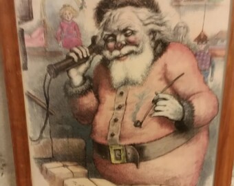 Illustrazione colorata di Babbo Natale