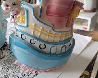 Vintage Captain Sailing Baby Planter