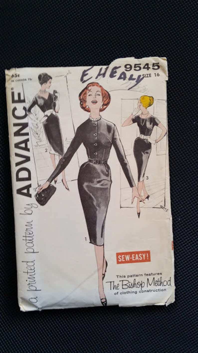 Vintage Advance Pattern # 9545 - Etsy