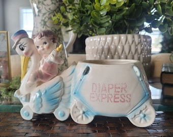 Vintage Diaper Express Planter