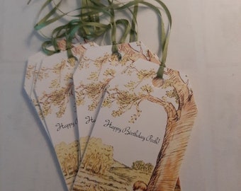 Happy Birthday Pooh! Pooh Gift Tags