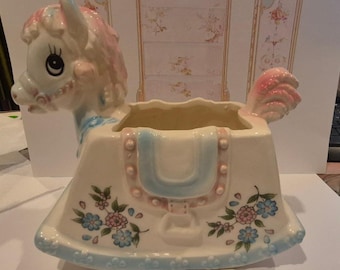Pastel Pony Rocker Planter