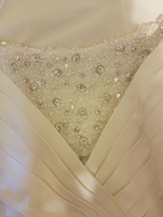 Vintage Agelina Faccenda Ivory Wedding Gown - image 3