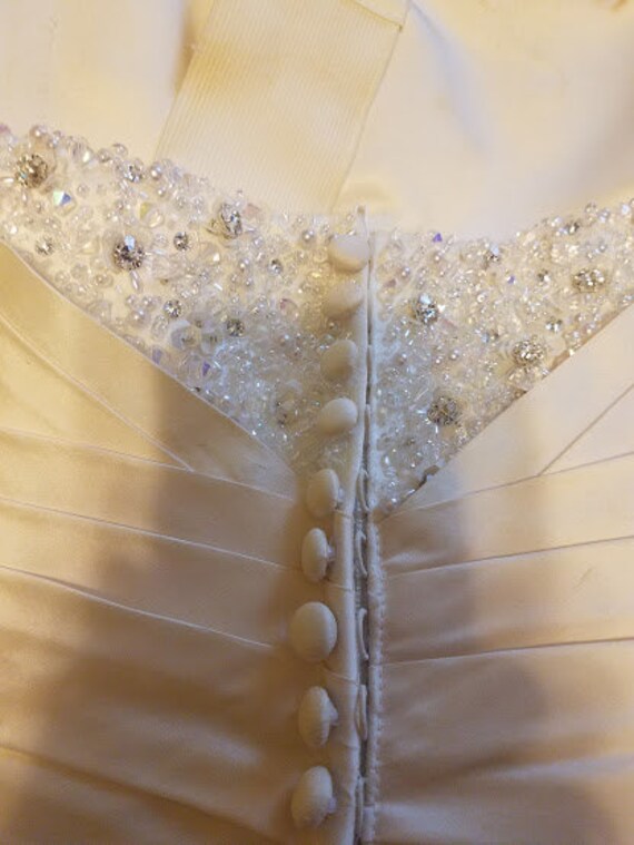 Vintage Agelina Faccenda Ivory Wedding Gown - image 4