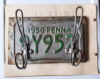 Vintage License Plate Coat Hook-Key Hook-Vintage Hook