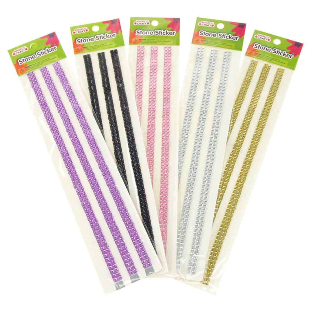 Self Adhesive Acrylic Gems Stone, 3 Strips, 101/4inch Etsy