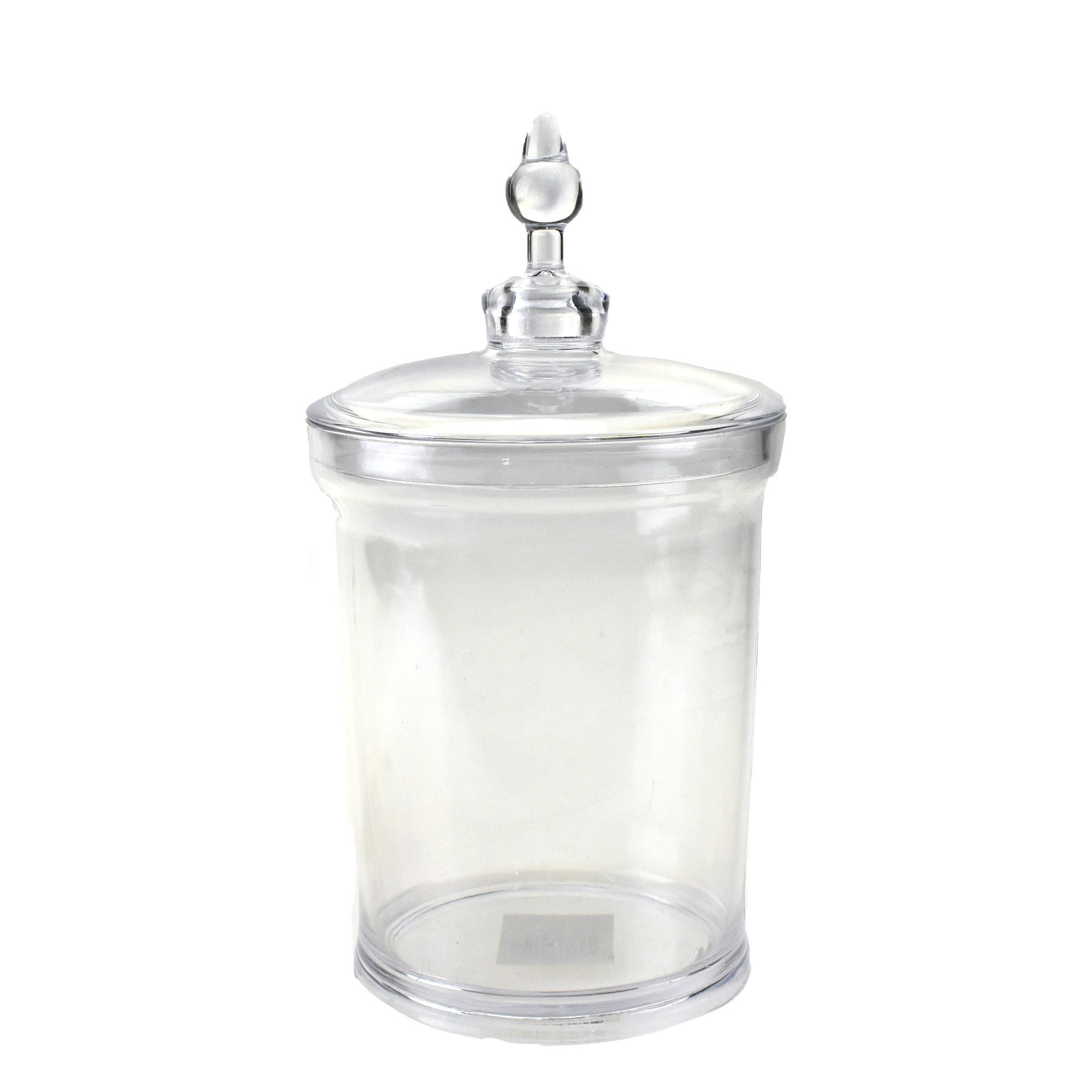 47th & Main Decorative Storage Glass Jar with Lid, Medium, Clear
